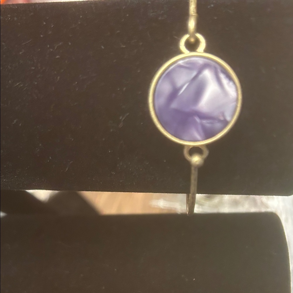 Rave Gold Bracelet with Lavender Accent